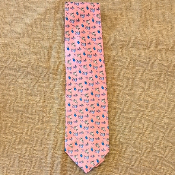 Pure Silk Brooks Brothers Pink Floral Necktie - Picture 1 of 2